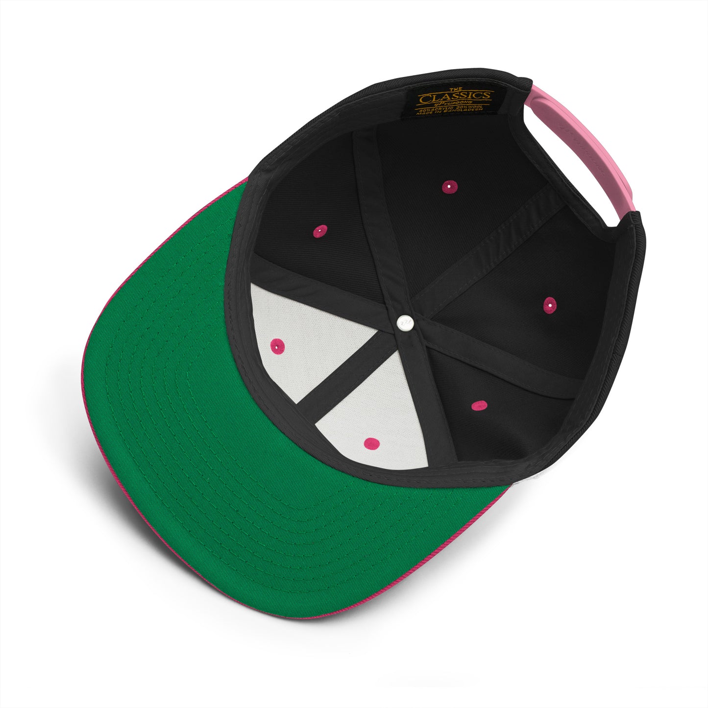 Desert Mermaid Black and Pink Snapback Hat