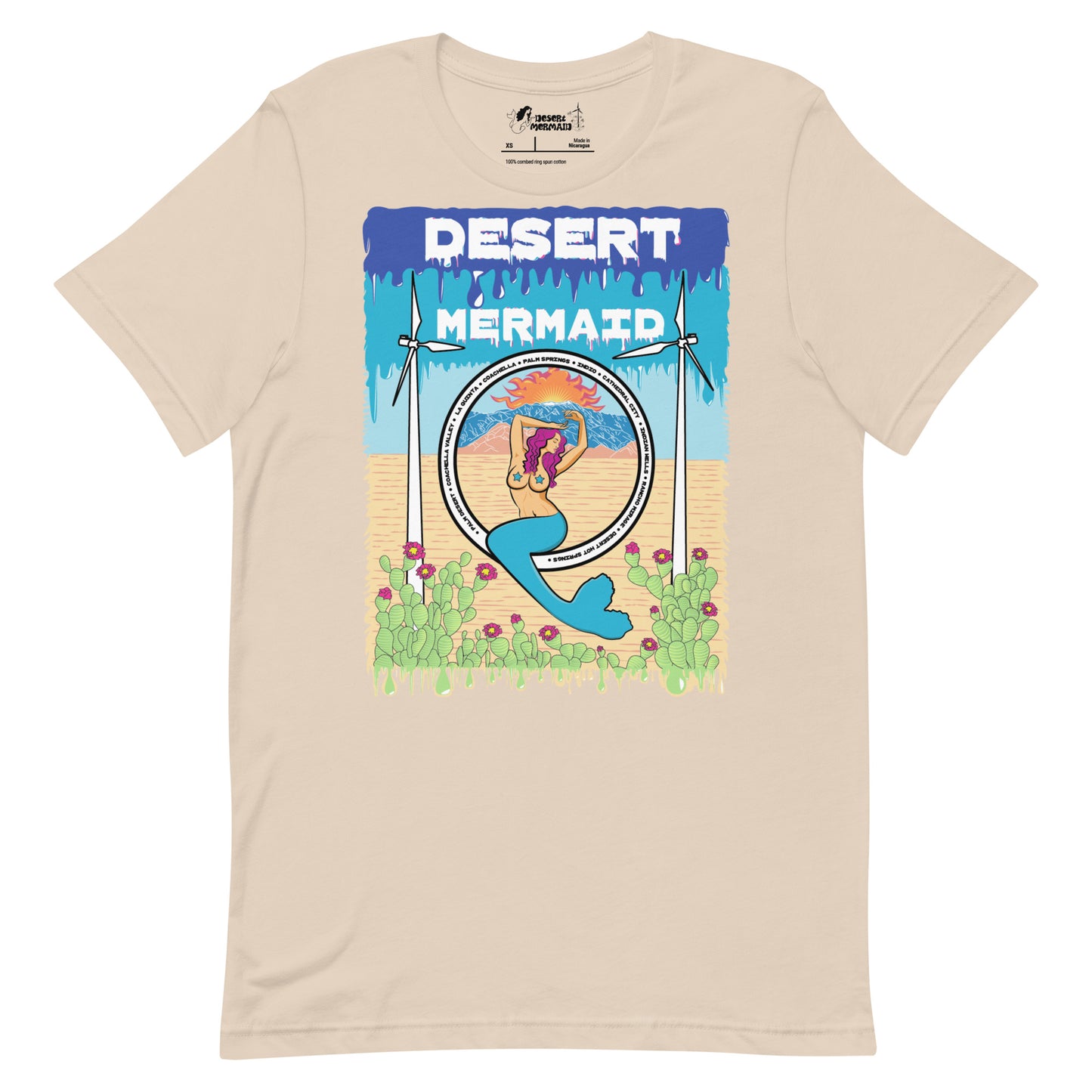 Desert Mermaid "Coachella Valley Cites" Unisex t-shirt